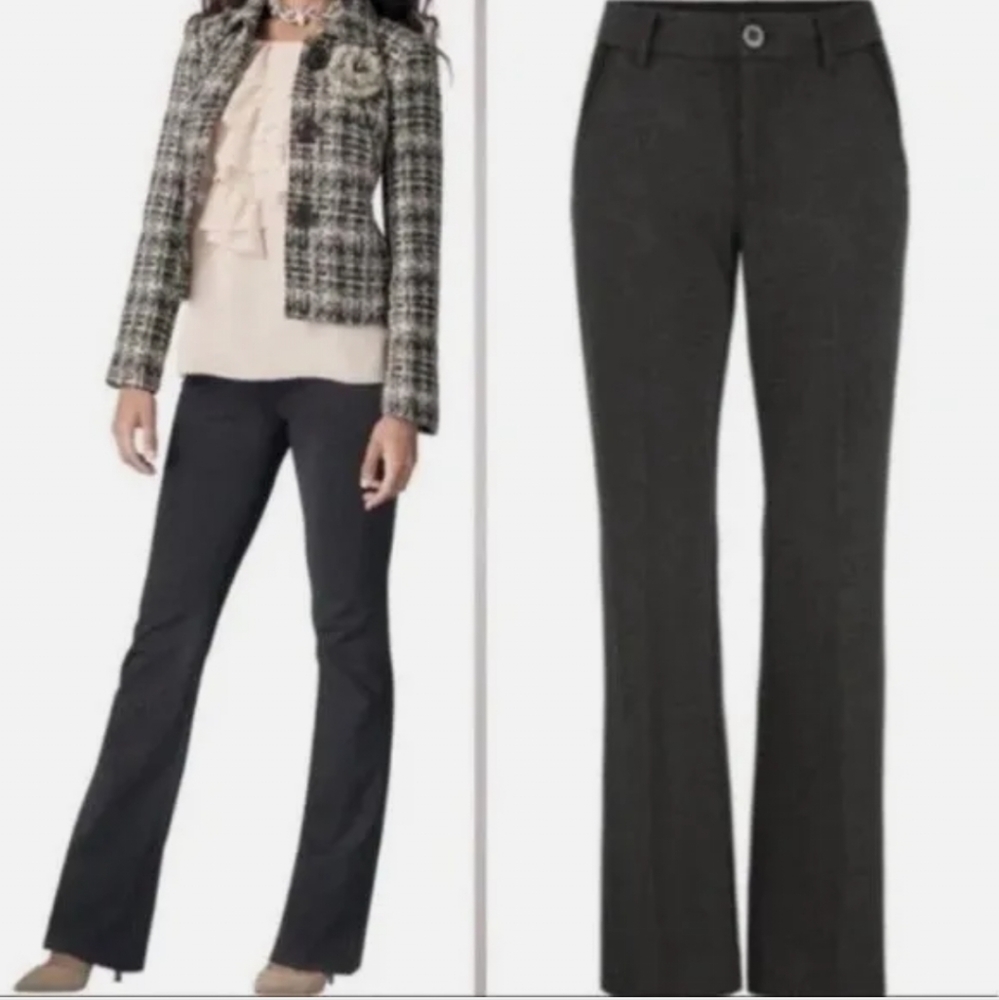 CAbi Gray Boot Cut Pants